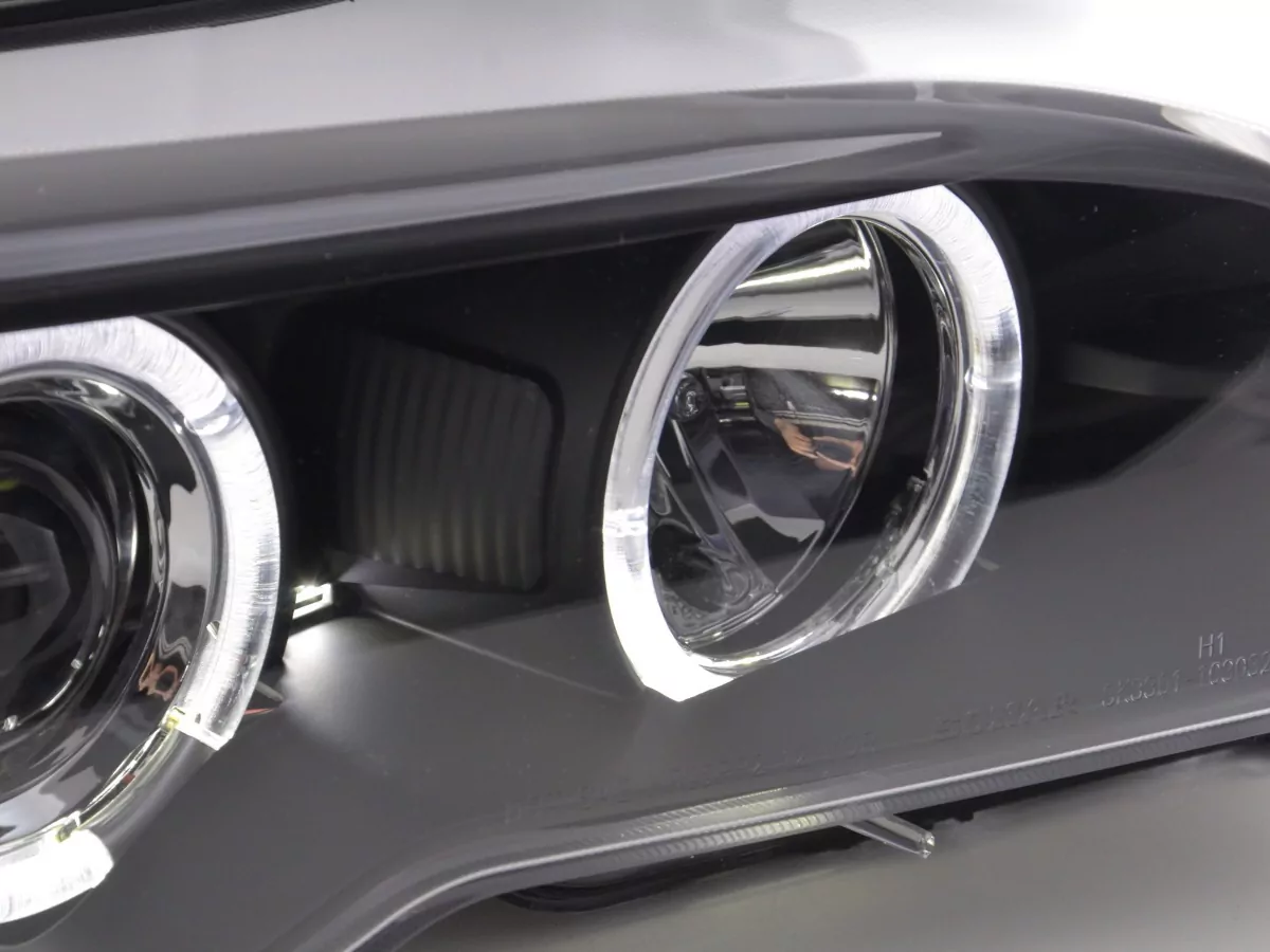 Scheinwerfer Set BMW 3er E46 Coupe, Cabrio Bj. 03-05 schwarz