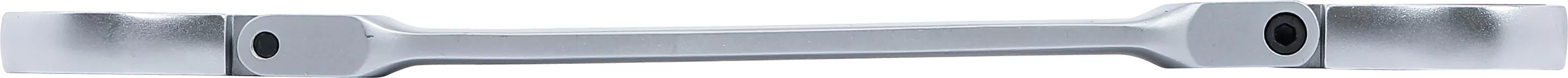 Doppel-Ratschen-Ringschlüssel-Satz | abwinkelbar | mit E-Profil Ringköpfen | SW E6 - E24 | 4-tlg.