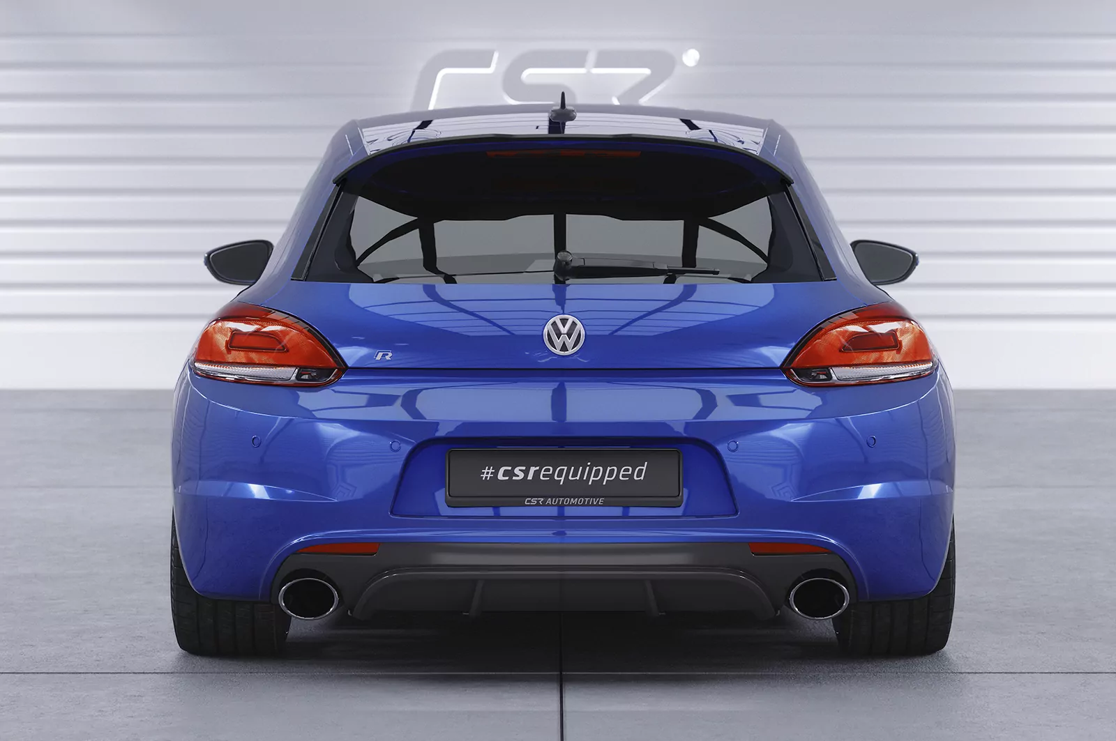 Heckansatz für VW Scirocco 3 R HA247 Strukturiert (schwarz matt)