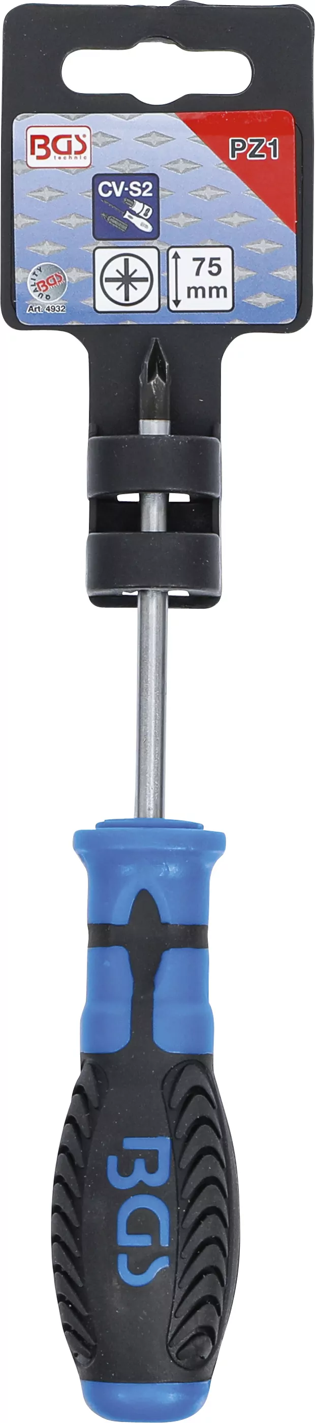 Schraubendreher | Kreuzschlitz PZ1 | Klingenlänge 75 mm