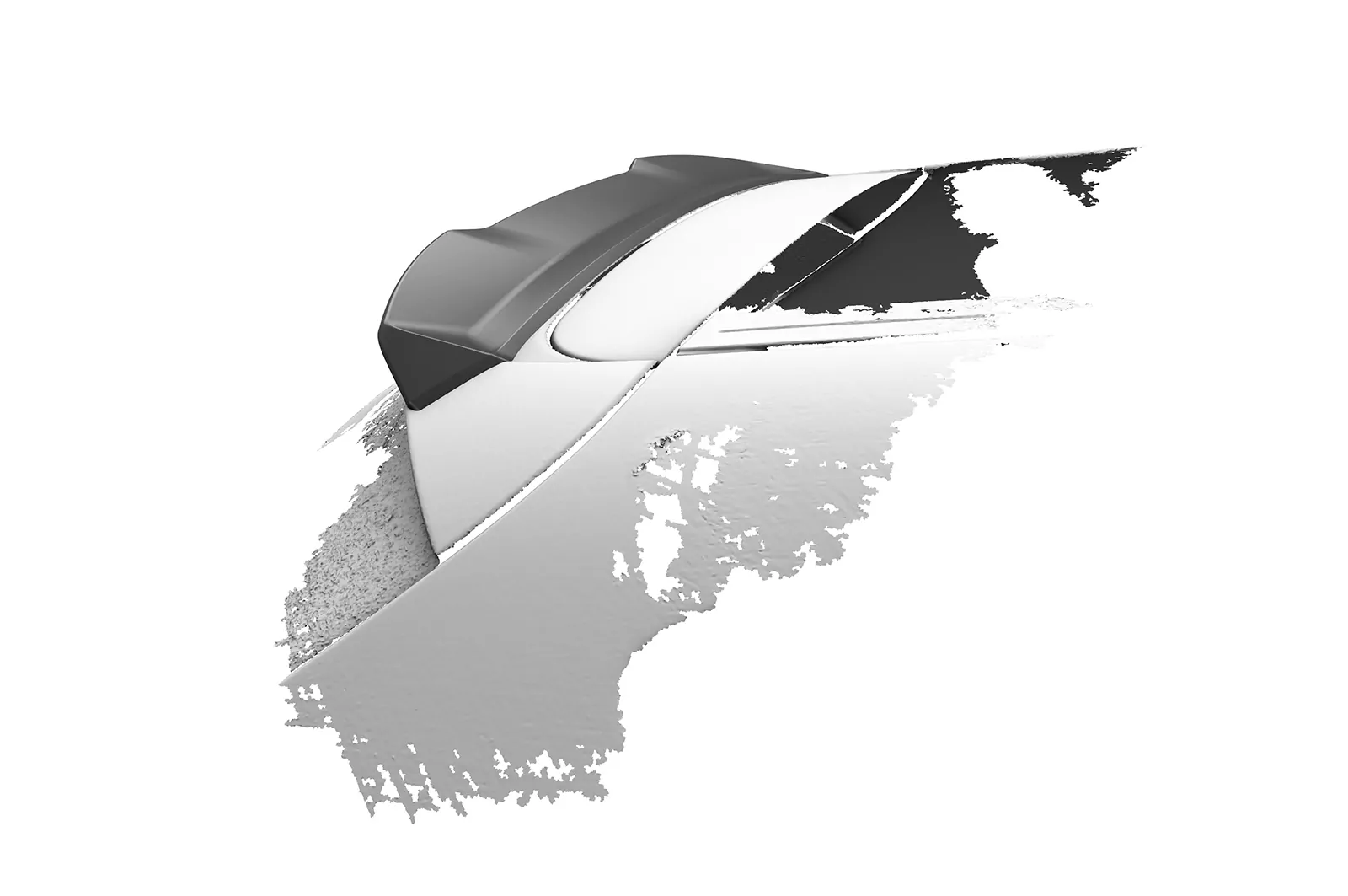 Heckflügel mit ABE für Alfa Romeo Giulietta (Typ 940) HF121 Schwarz Strukturiert