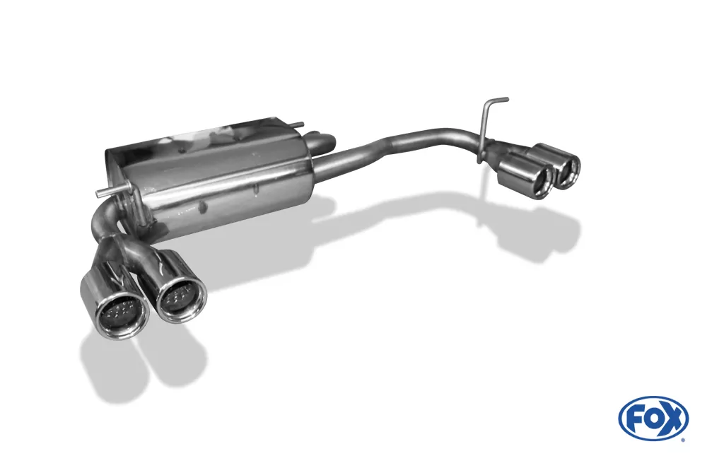 Subaru Justy II für Modelle mit nicht lackierter Stoßstange  Endschalldämpfer quer  Ausgang rechts/links - 2x76 Typ 13 rechts/links
