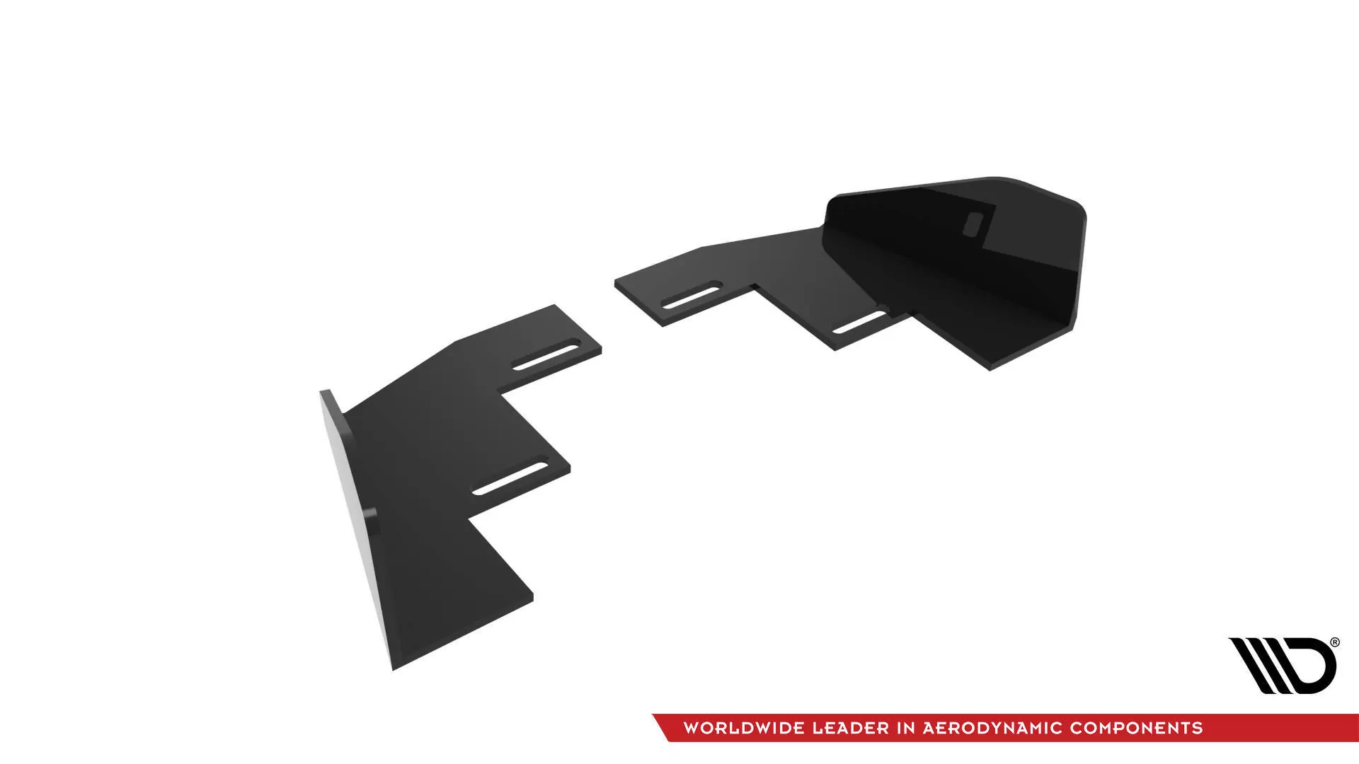 Hintere Seiten Flaps Für Volkswagen Polo GTI Mk6 Facelift Schwarz Hochglanz
