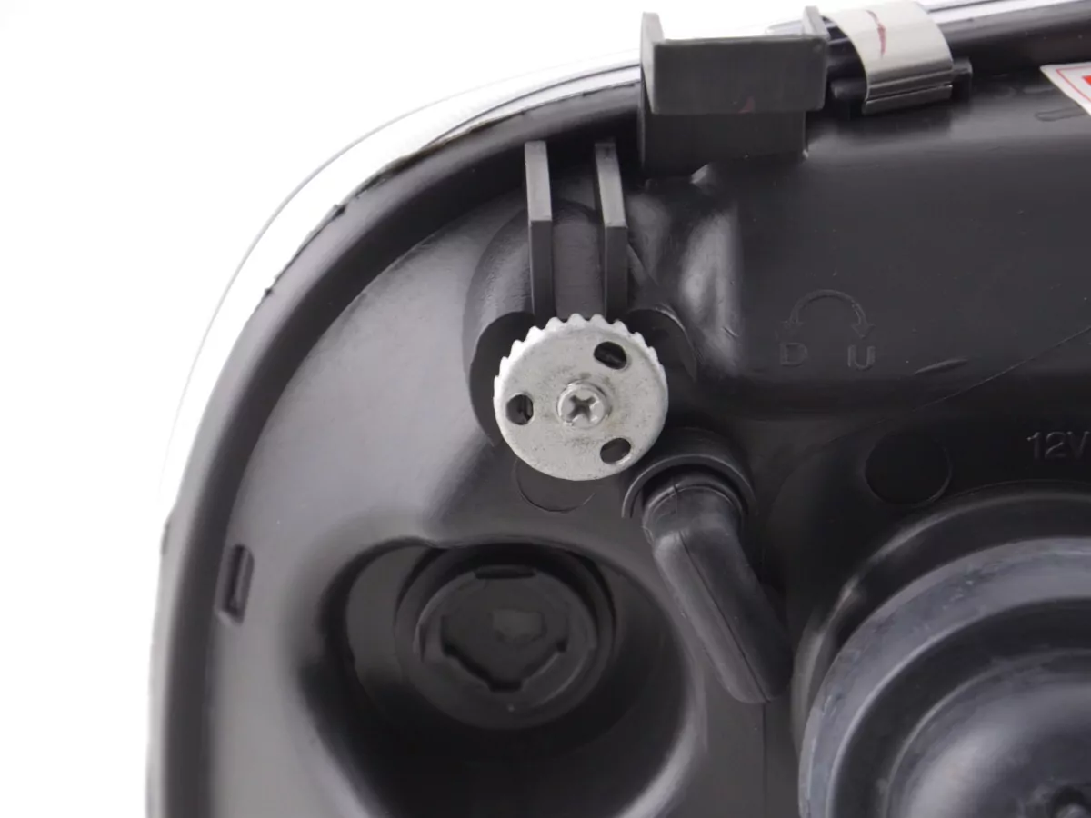 Scheinwerfer Set Daylight LED TFL-Optik VW Golf 3 Typ 1HXO 1EXO Bj. 91-97 schwarz