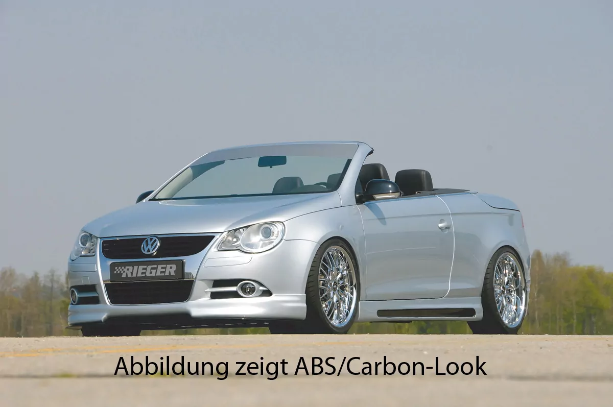 Rieger Seitenschweller links    matt schwarz für VW Eos (1F)  12.10- (ab Facelift)