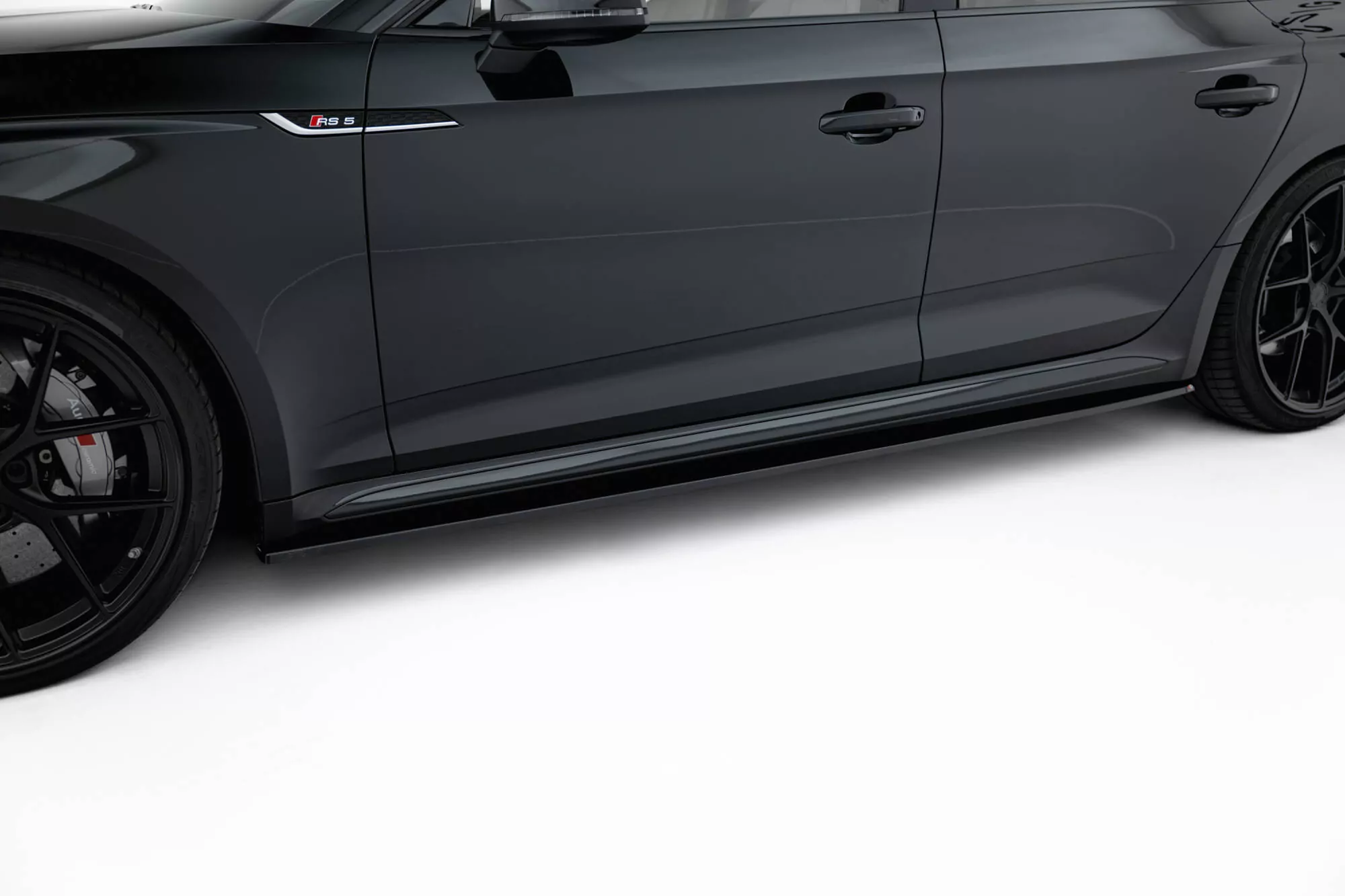 Seitenschweller Ansatz Für Audi RS5 Sportback F5 Schwarz Hochglanz