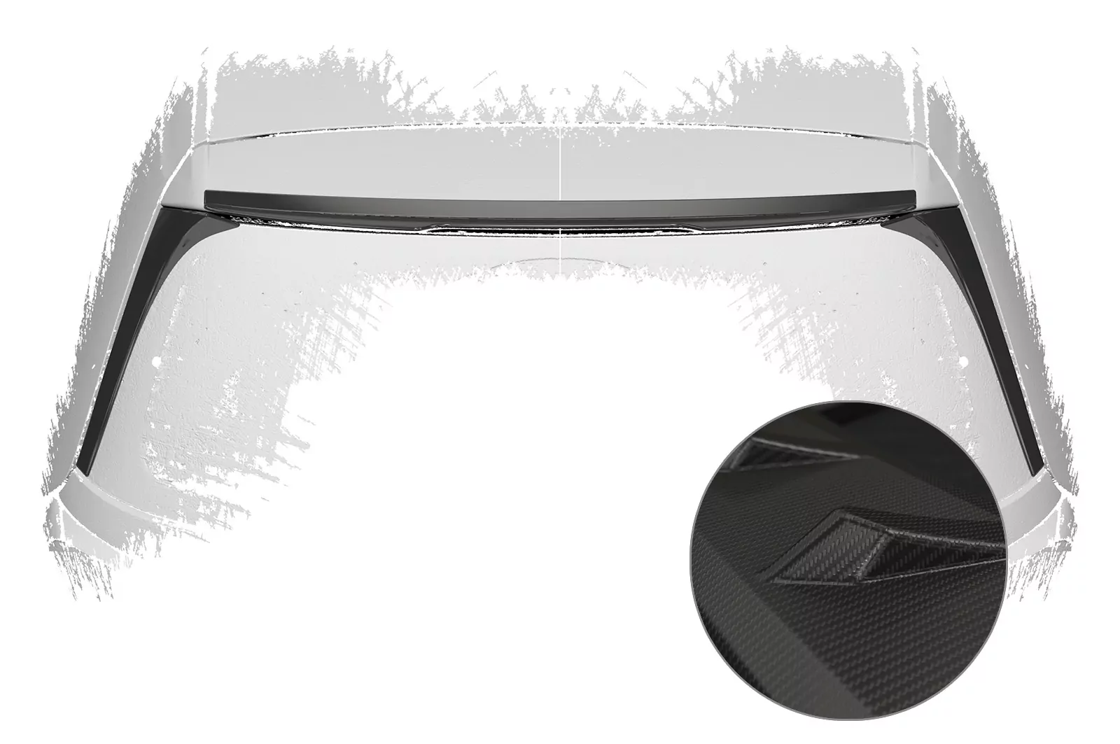 Heckflügel mit ABE für VW Golf 7 Basis HF794-M Carbon Look (matt)