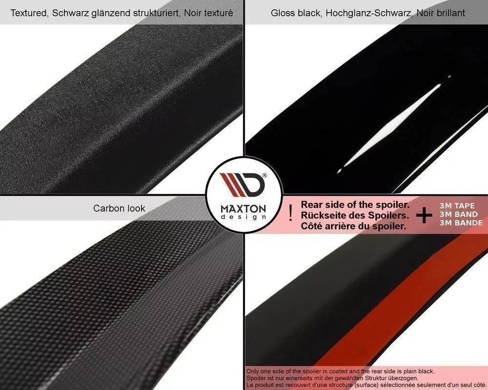 Spoiler CAP Passend Für Passend Für Lexus IS Mk3 Schwarz Hochglanz Schwarz Hochglanz