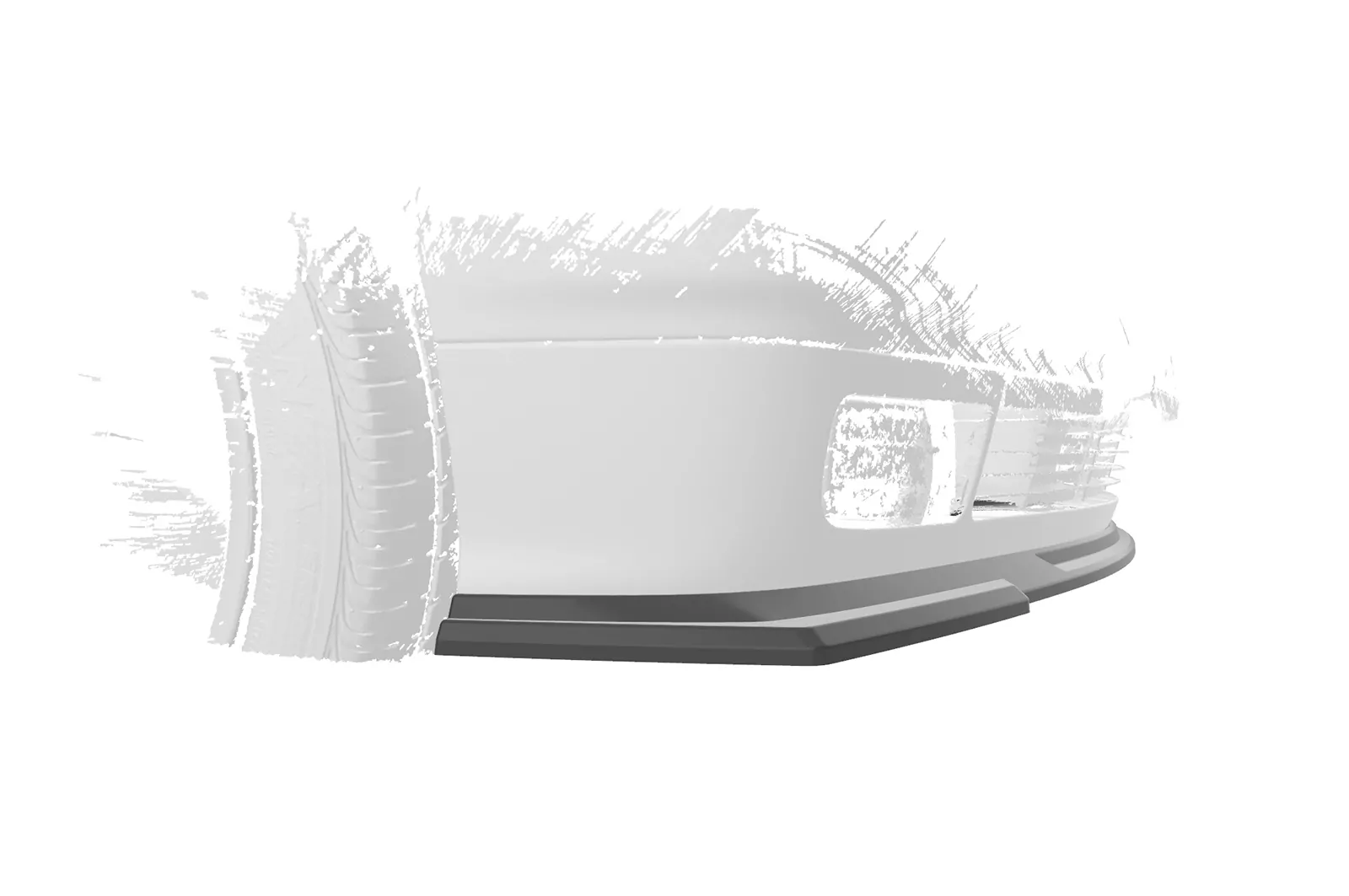 Cup-Spoilerlippe mit ABE für BMW 3er E36 Compact CSL818 Schwarz Strukturiert