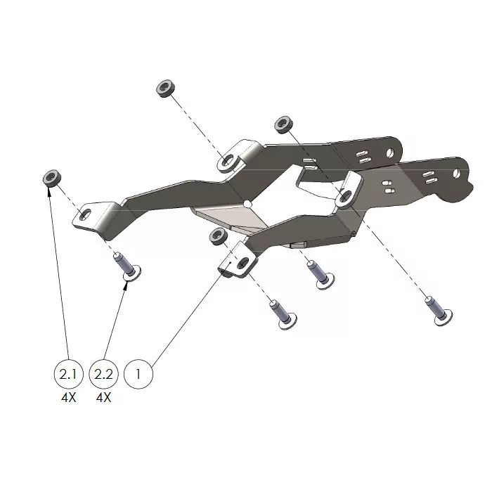 Kennzeichenhalter | HONDA CB300 R | 18-19 verstellbar | schwarz | inkl. Reflektorhalter