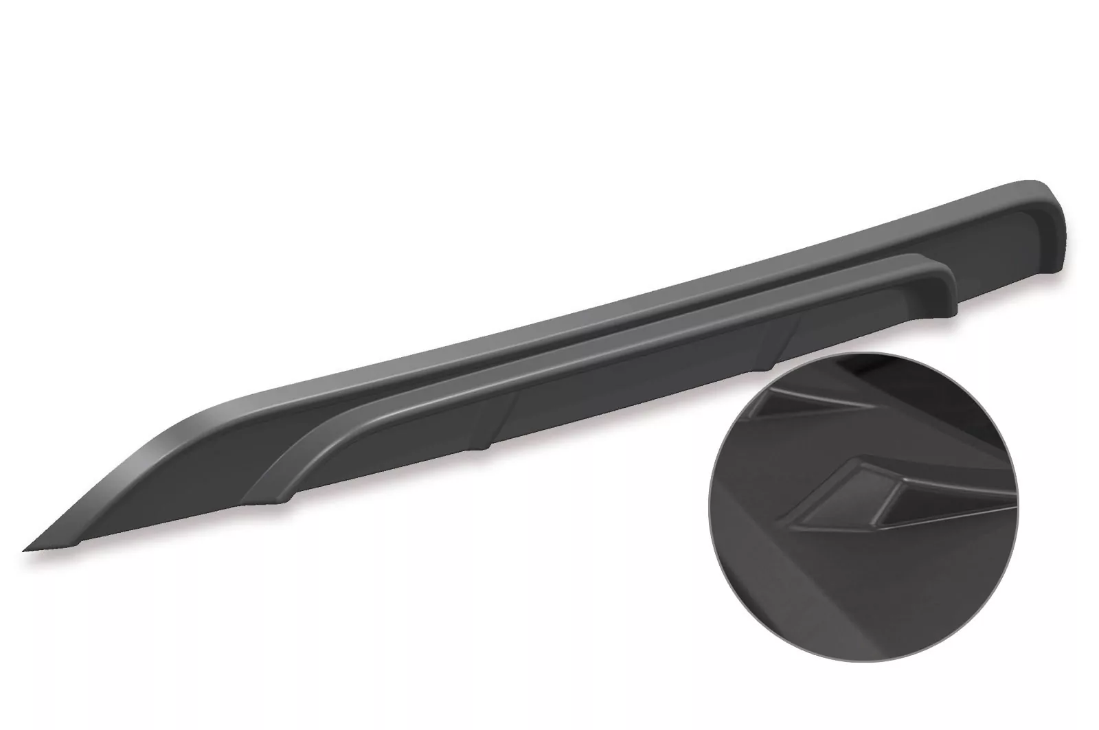 Heckansatz für VW up! (vor Facelift) Lackierfreundlich (schwarz matt)