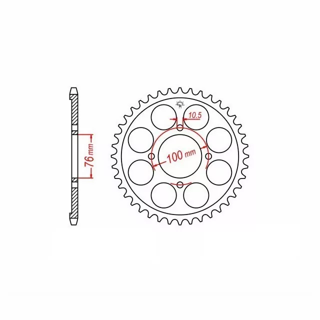 EK-Chain Kettensatz 530DEX für Suzuki RG500 Gamma Typ HM31A