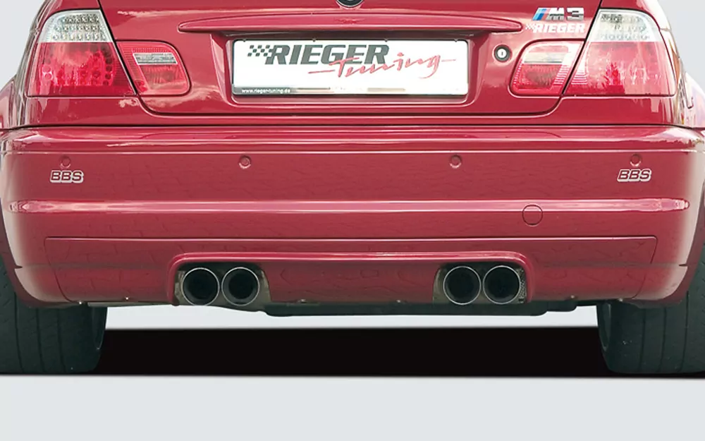 Rieger Heckeinsatz CS-Look für BMW 3er E46 M3 - Coupé 06.00- carbon optik
