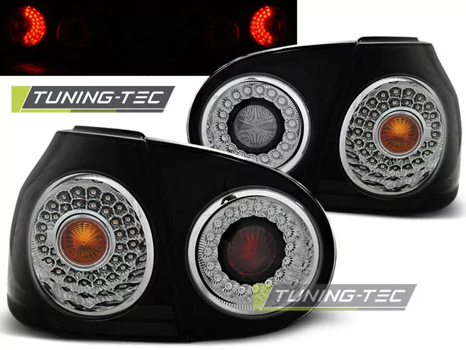 Led Tail Lights Smoke Fits Vw Golf 5 10.03-09