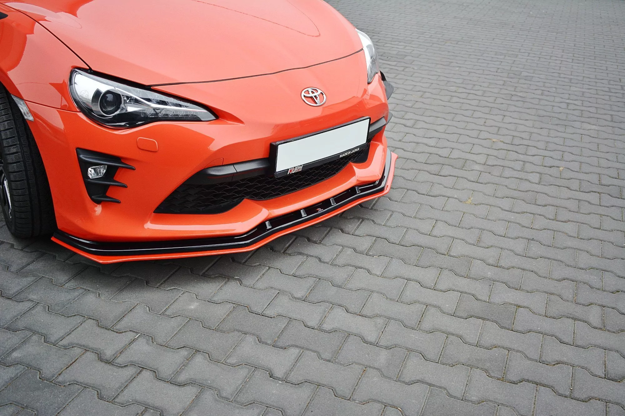 Front Ansatz Passend Für V.4 Passend Für TOYOTA GT86 FL Schwarz Hochglanz Schwarz Hochglanz