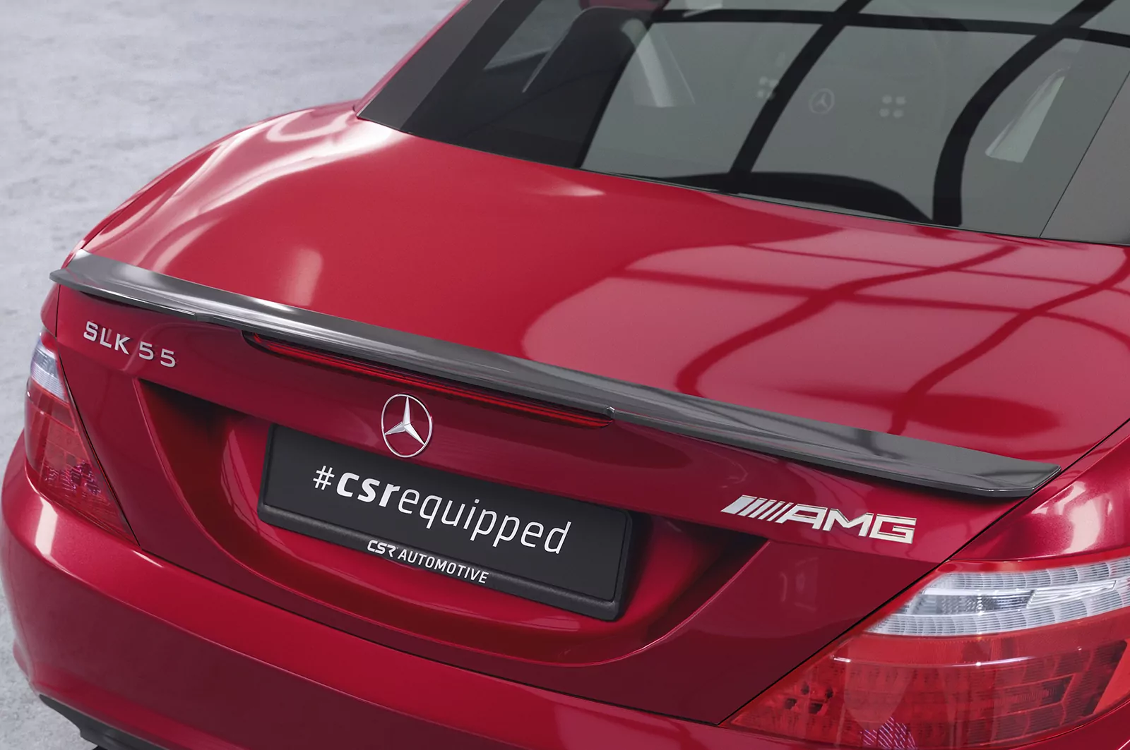 Heckflügel mit ABE für Mercedes Benz SLK / SLC R172 HF655 Strukturiert (schwarz matt)