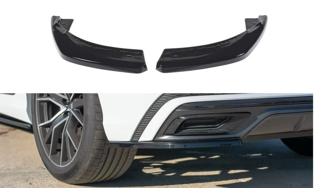 Heck Ansatz Flaps Diffusor Passend Für Diffusor Passend Für Audi Q8 S-line Schwarz Hochglanz Schwarz Hochglanz