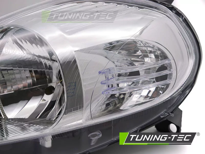Headlight Chrome Left Side Tyc Fits Fiat Grande Punto 05-08