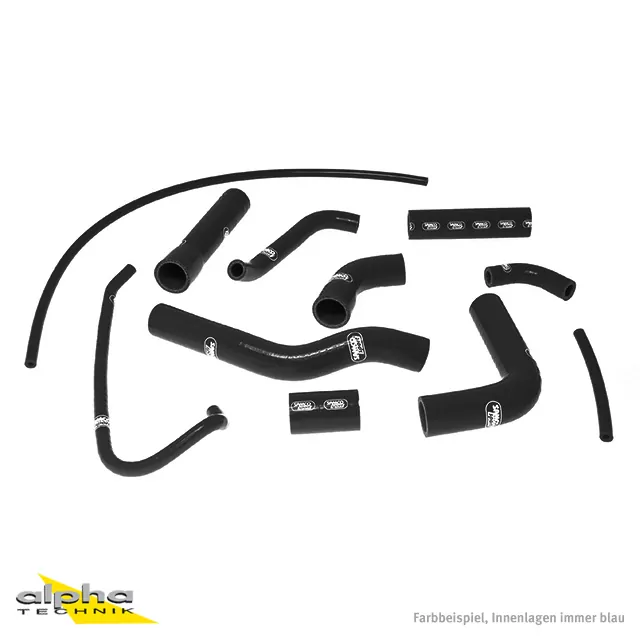 SAMCO SPORT Siliconschlauch Kit schwarz für Yamaha YZF-R6 Modelljahr 2006-2023