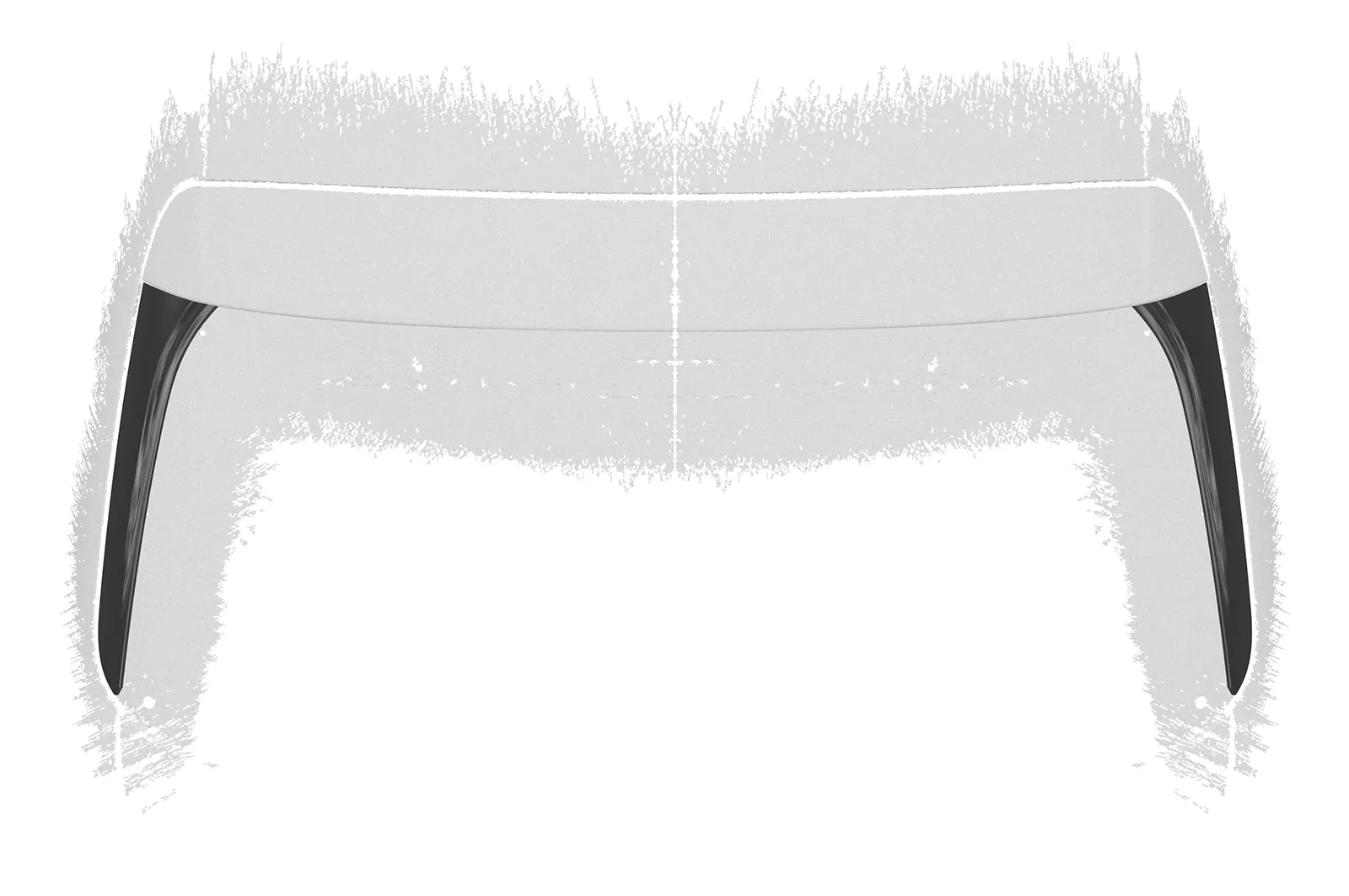 Heckflügel mit ABE für Audi A4 B8 (Typ 8K) Avant HF095 Schwarz Strukturiert
