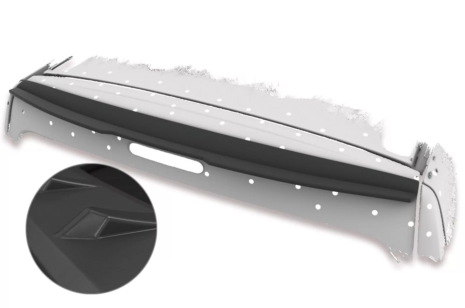 Heckflügel mit ABE für Mercedes Benz Citan W415 Lackierfreundlich (schwarz matt)