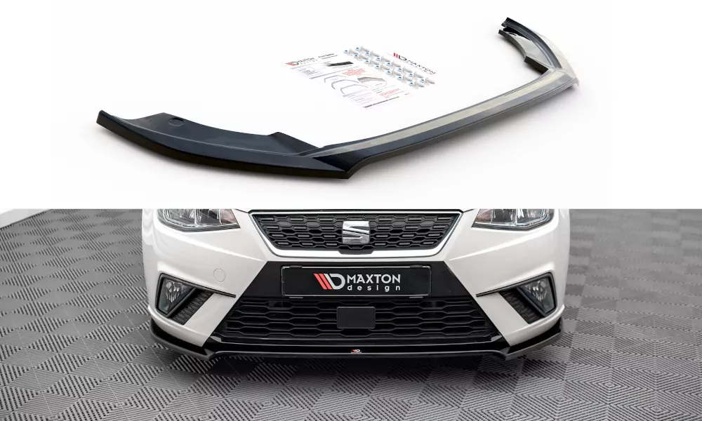 Front Ansatz V.3 Für Seat Ibiza FR/ Standard Mk5 Schwarz Hochglanz
