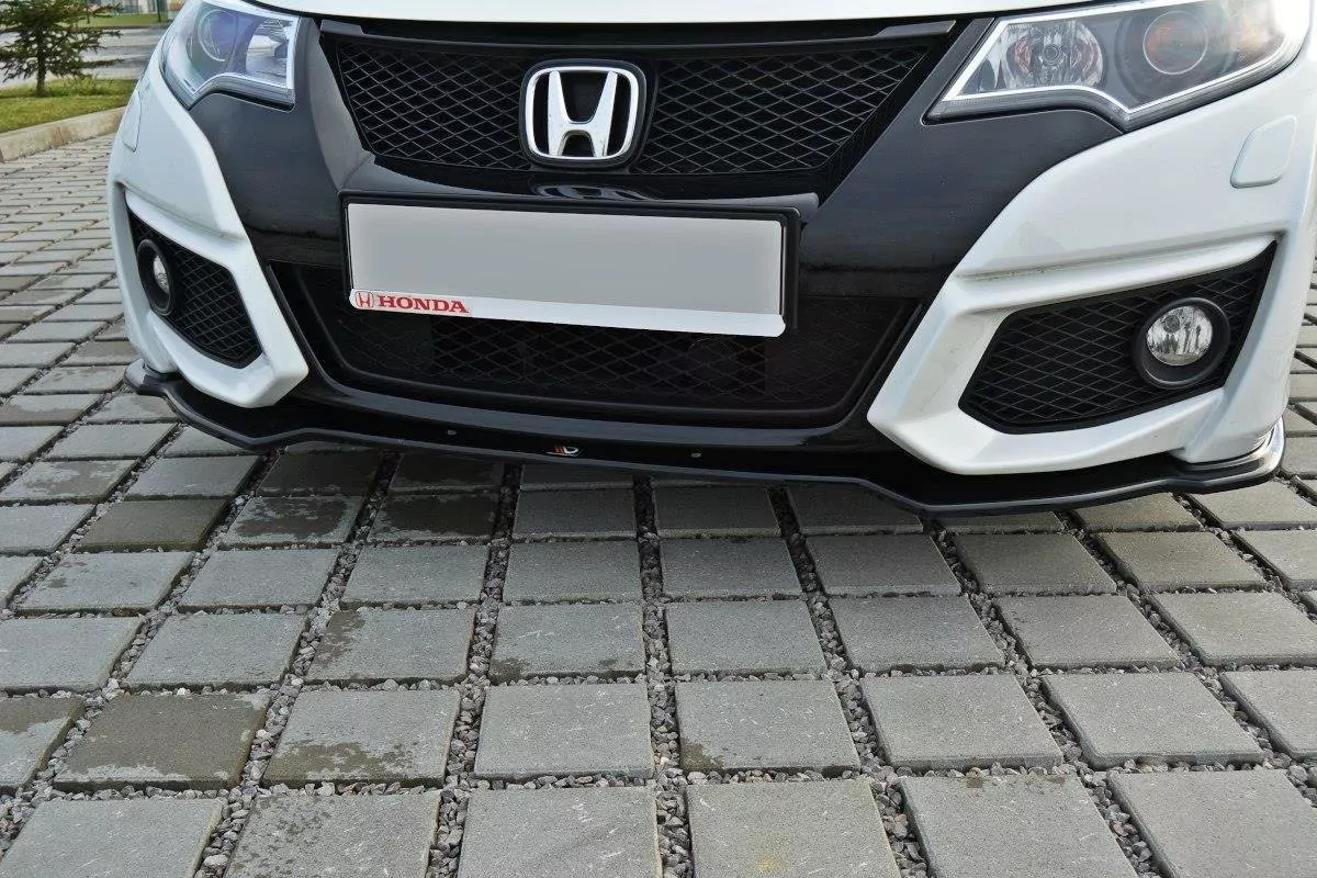 Front Ansatz Passend Für Passend Für Honda Civic Mk9 FL Schwarz Hochglanz Schwarz Hochglanz