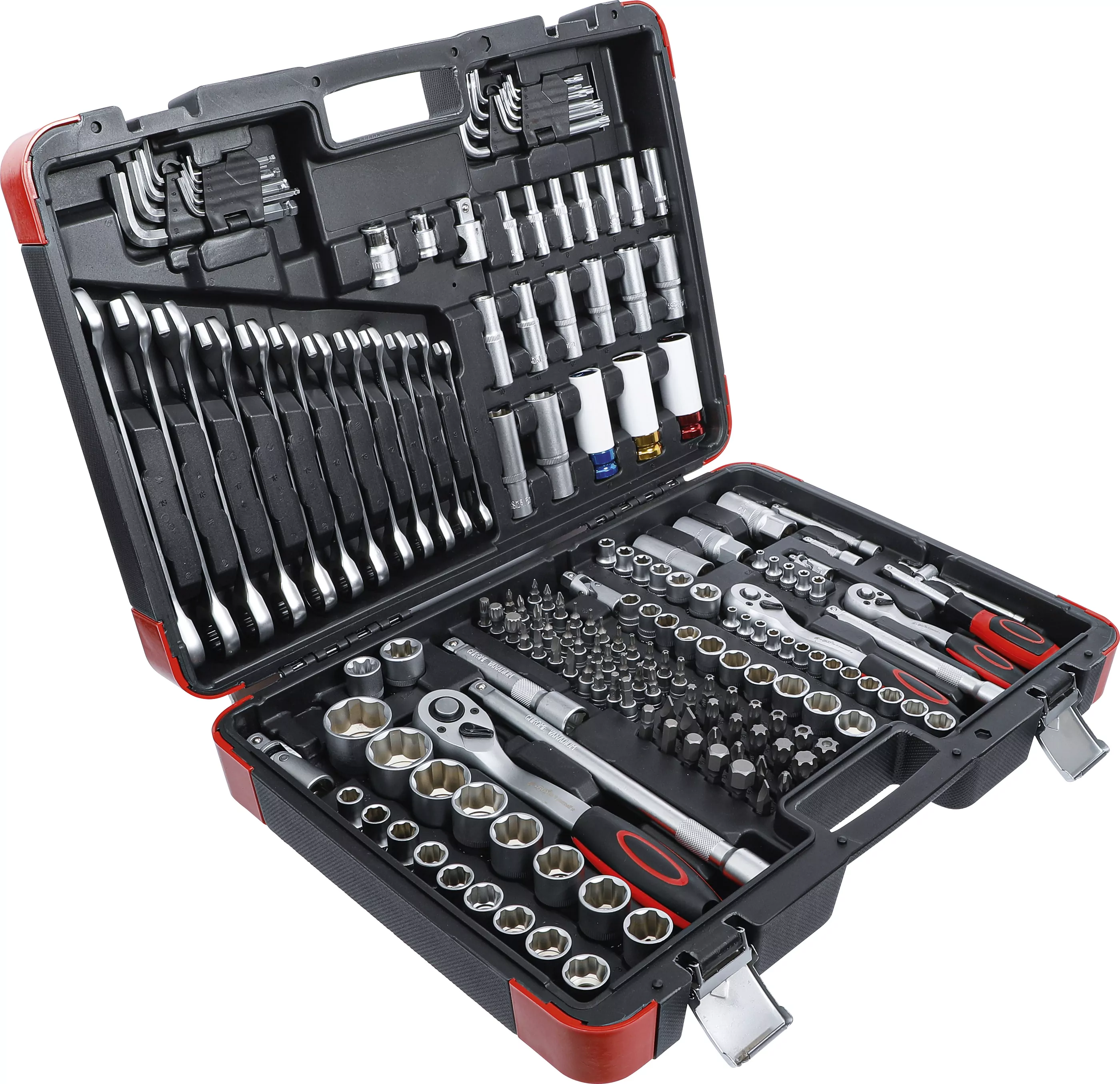 Steckschlüssel-Satz | Antrieb 6,3 mm (1/4") / 10 mm (3/8") / 12,5 mm (1/2") | 176-tlg.