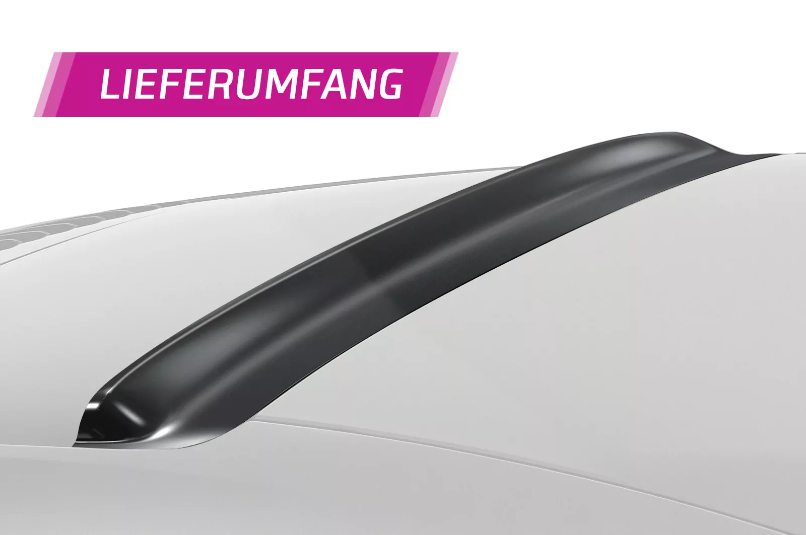 Heckscheibenblende für Porsche 911 / 992 Lackierfreundlich (schwarz matt)