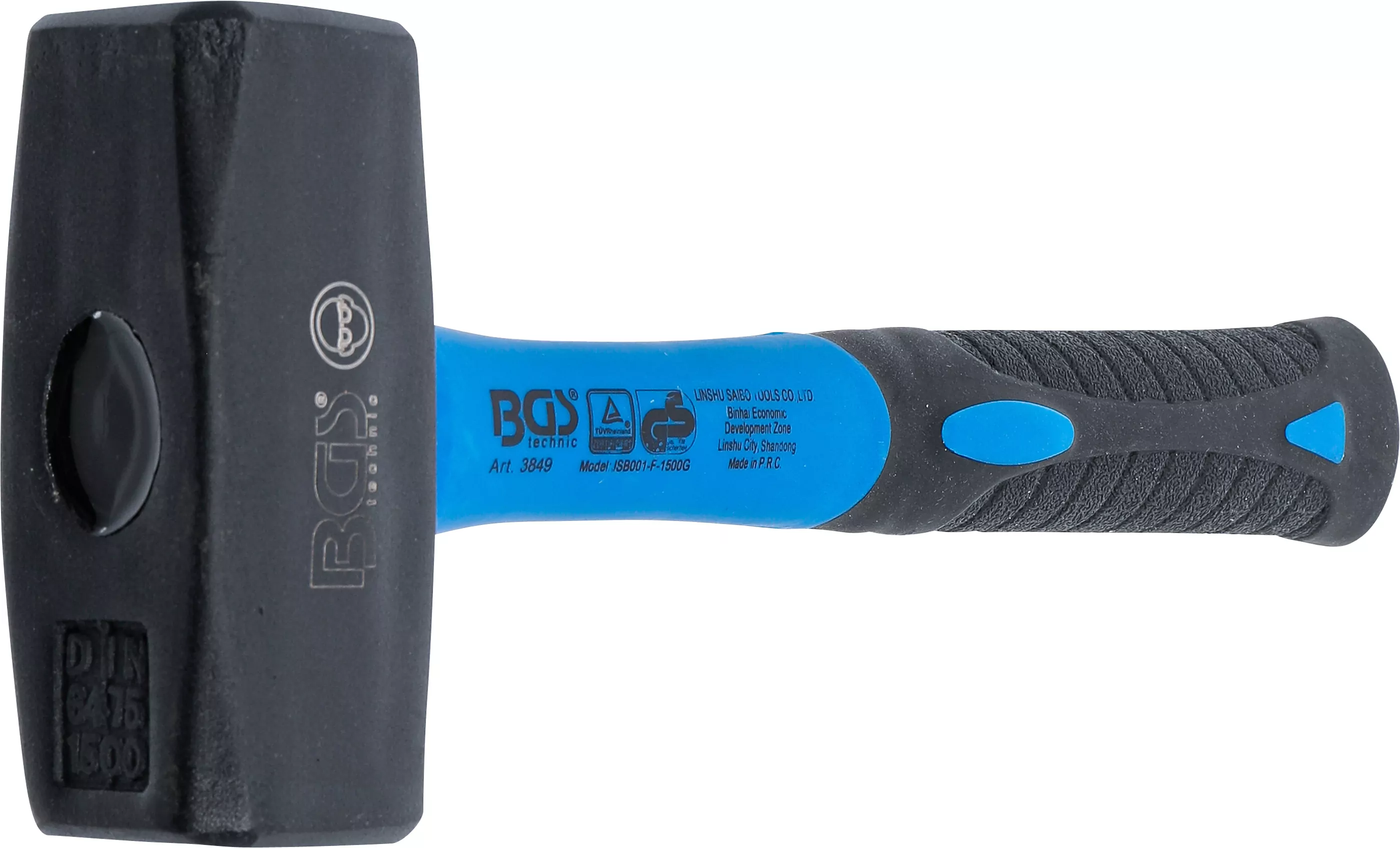 Fäustel | Fiberglasstiel | DIN 6475 | 1500 g