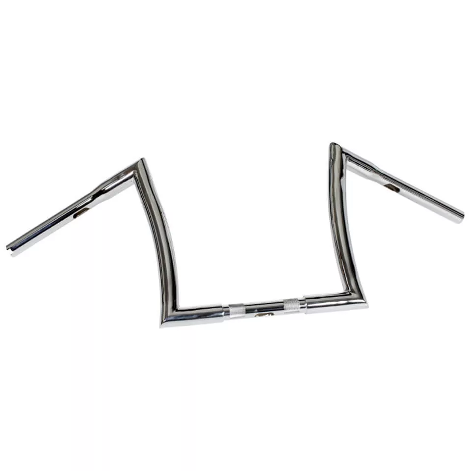 HIGHWAY HAWK Bad Ape 1 inch handlebars with 3 holes, 800mm wide 260mm high, chrome