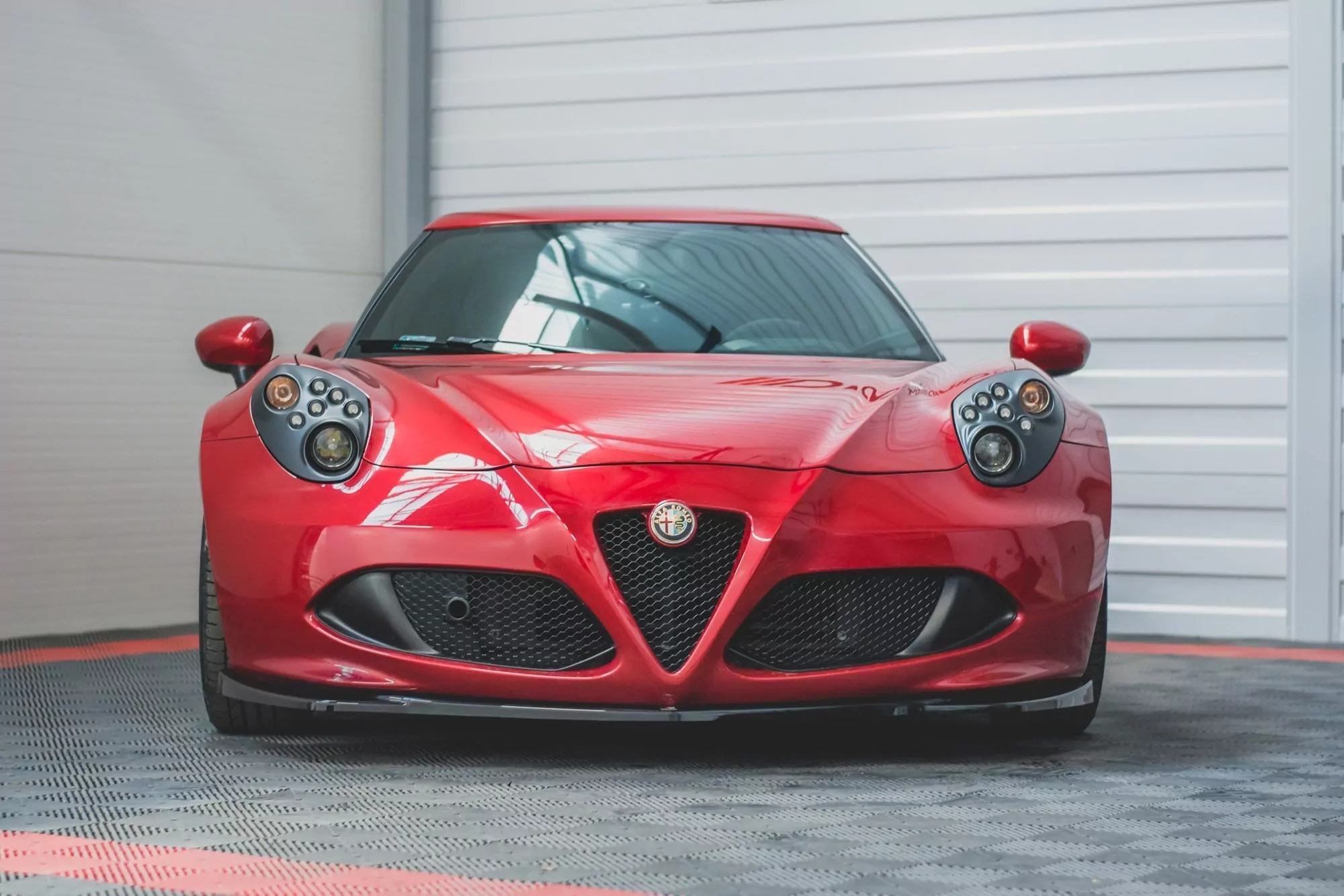 Front Ansatz Passend Für Passend Für Alfa Romeo 4C Schwarz Hochglanz Schwarz Hochglanz