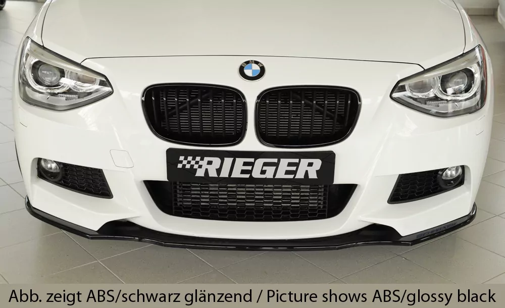 Rieger Spoilerschwert für BMW 1er F21  (1K2) | Lim. / 2-tür. 09.12-03.2015 (bis Facelift) für orig. M-Paket-Frontschürze
