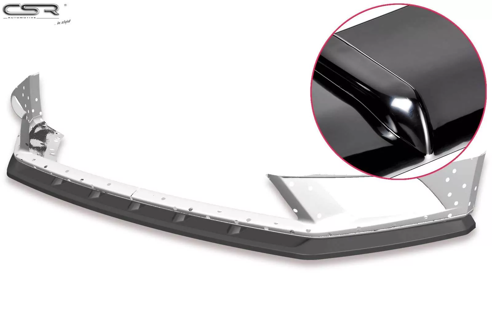 Cup-Spoilerlippe mit ABE für Seat Leon III (Typ 5F) Glossy (schwarz hochglanz)