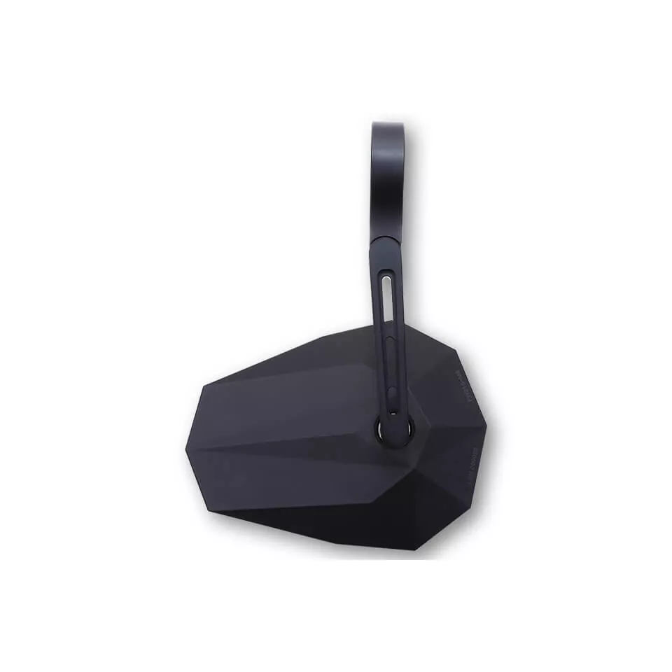 HIGHSIDER pro Stealth-X5, Lenkerendenspiegel, Kurz, Matt-Schwarz (1 Stk.)