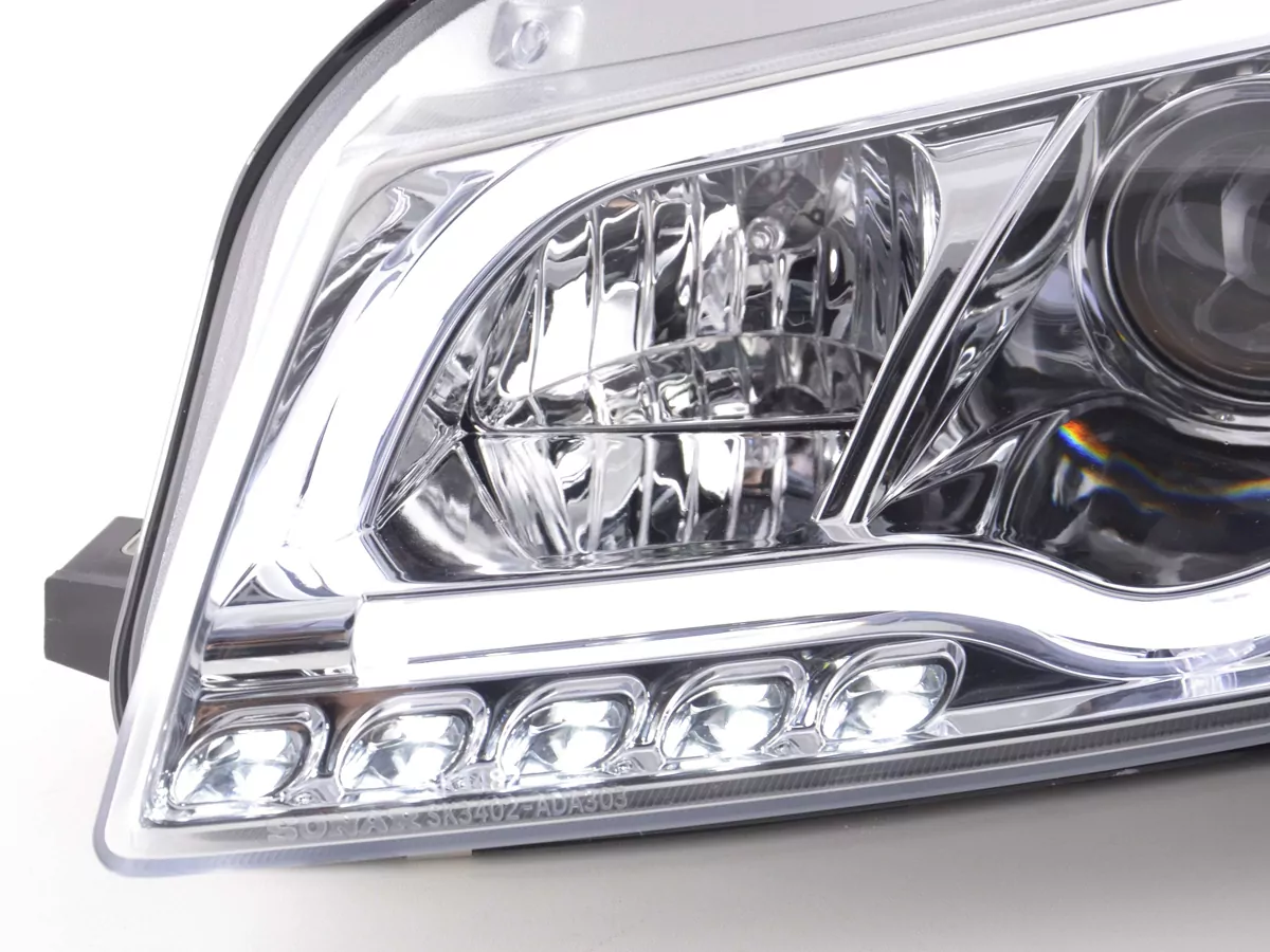 Scheinwerfer Set Daylight LED Tagfahrlicht Audi A3 Typ 8P/8PA  03-08 chrom
