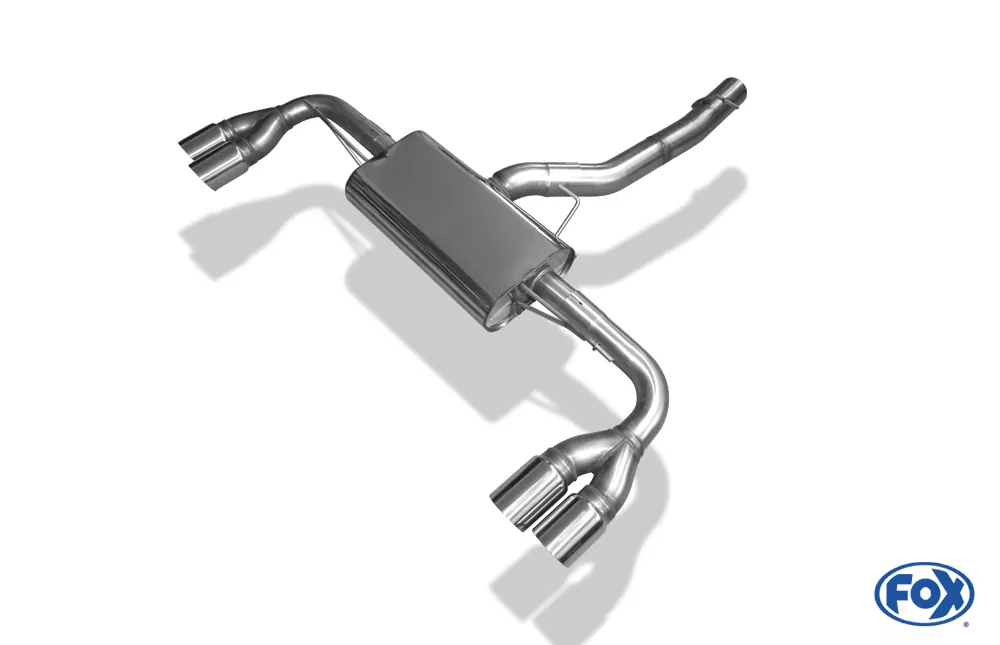 BMW X4 F26 ohne M-Paket - 35i 35d  Endschalldämpfer quer Ausgang rechts/links - 2x90 Typ 25 rechts/links