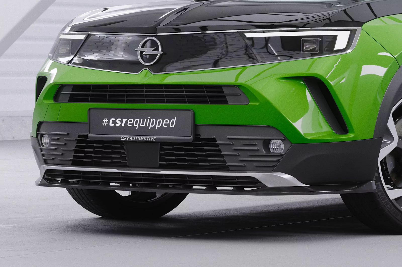 Cup-Spoilerlippe mit ABE für Opel Mokka B / Mokka-E CSL628 Schwarz Strukturiert