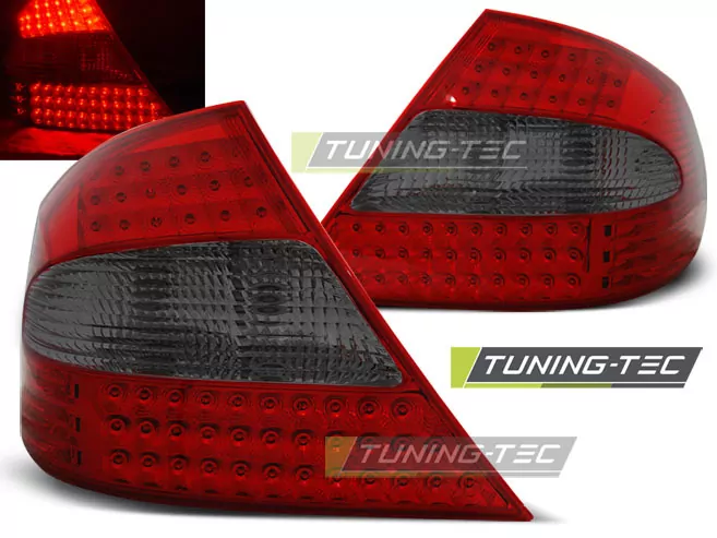 Led Tail Lights Red Smoke Fits Mercedes Clk W209 03-10