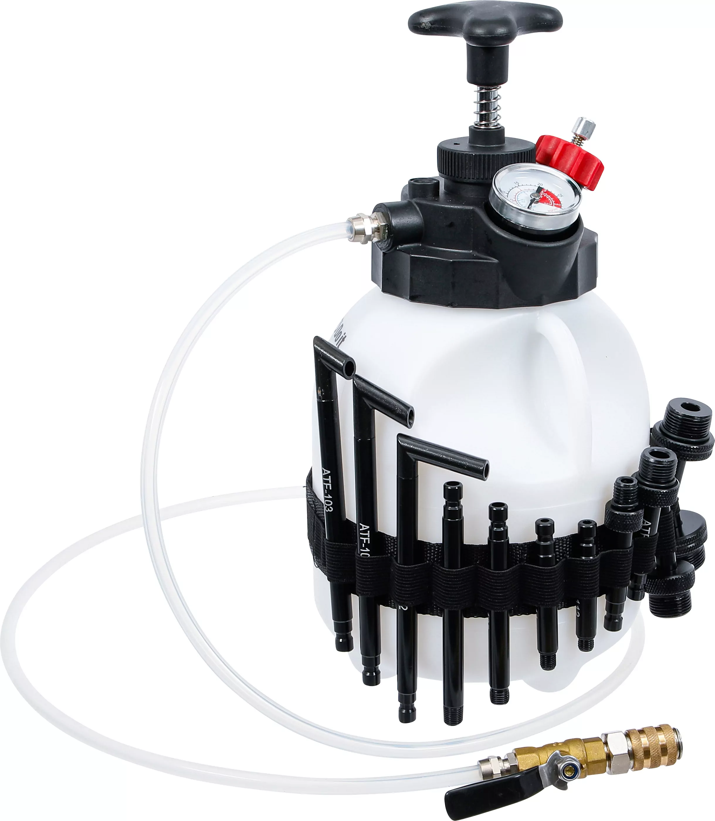 Getriebeöl-Befüllgerät mit Handpumpe | mit 12 Adaptern | 3 l