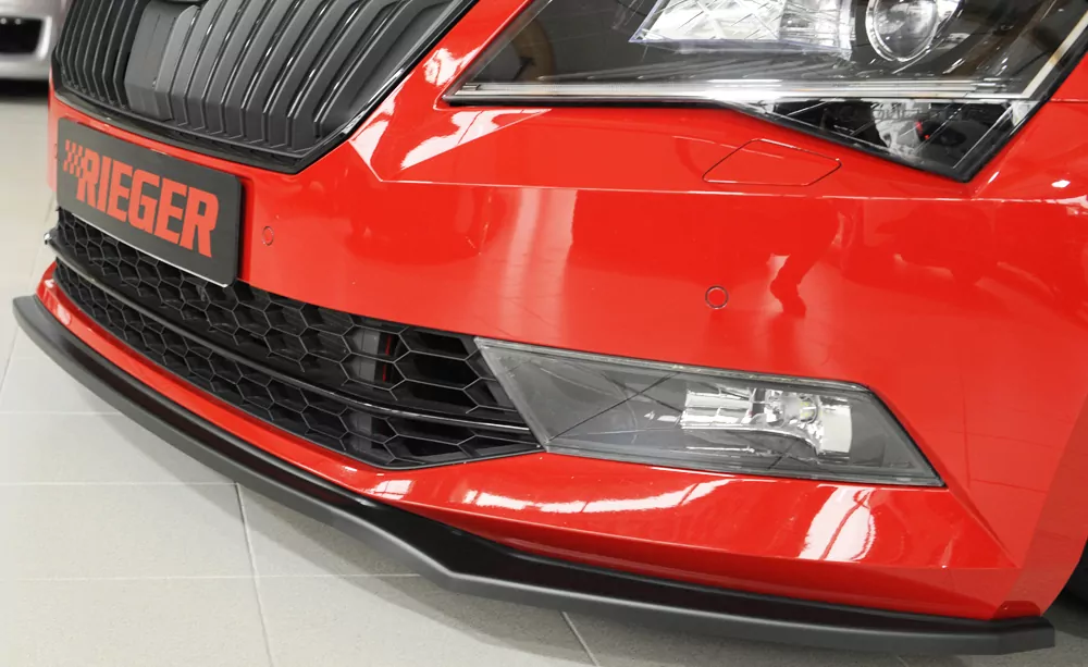 Rieger Spoilerschwert für Skoda Superb III (3T/3V) | Combi 03.15-10.18 (bis Facelift) für orig. Frontschürze