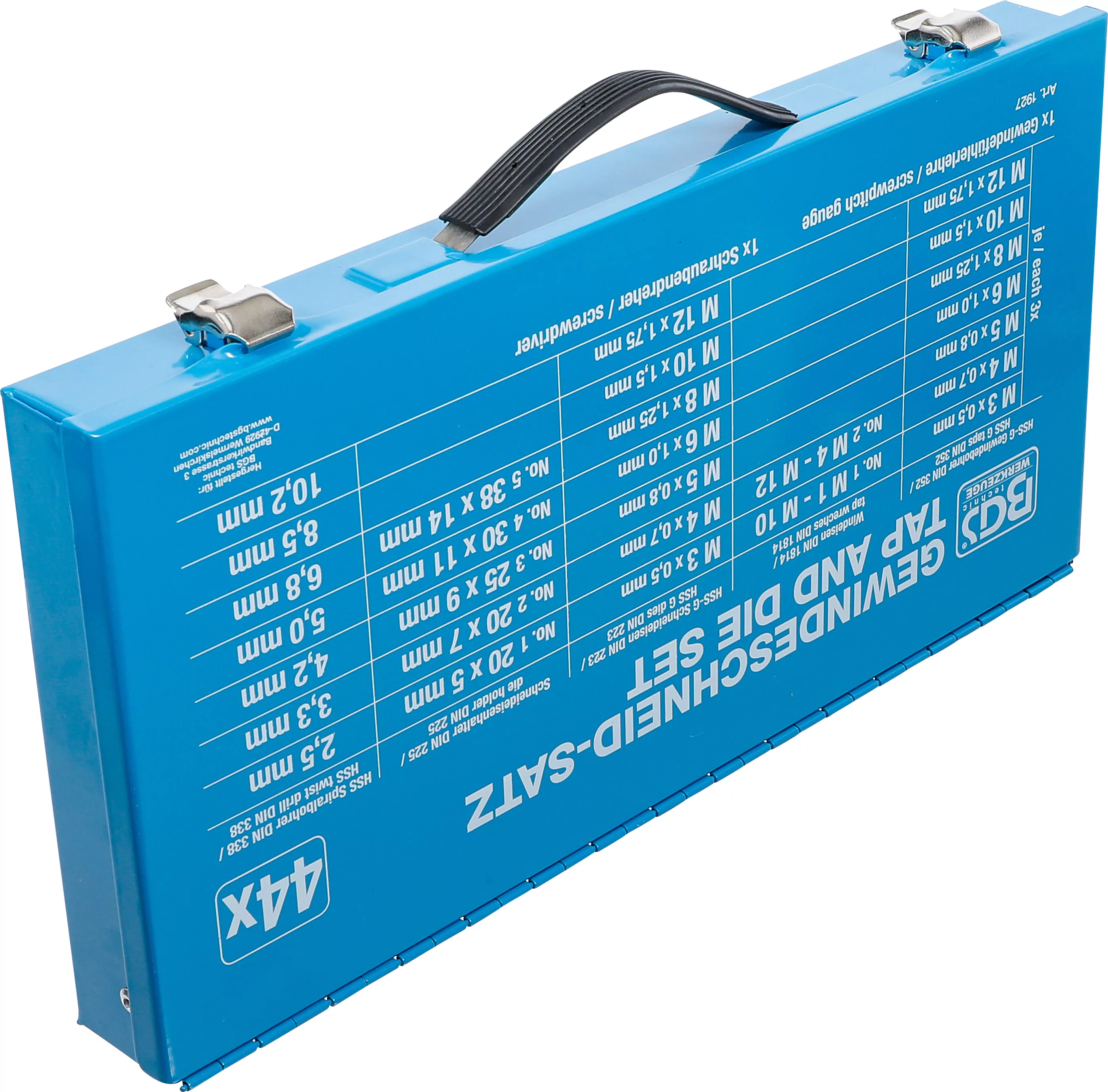 Gewindeschneid-Satz | M3 - M12 | 44-tlg.