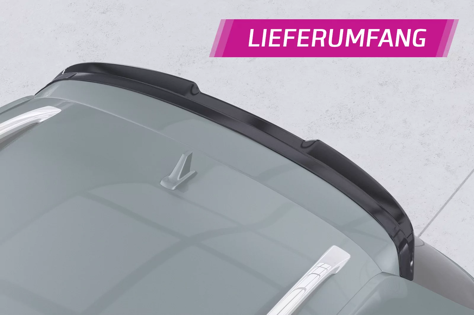 Heckflügel mit ABE für VW Passat B7 Typ 3C HF604 Strukturiert (schwarz matt)