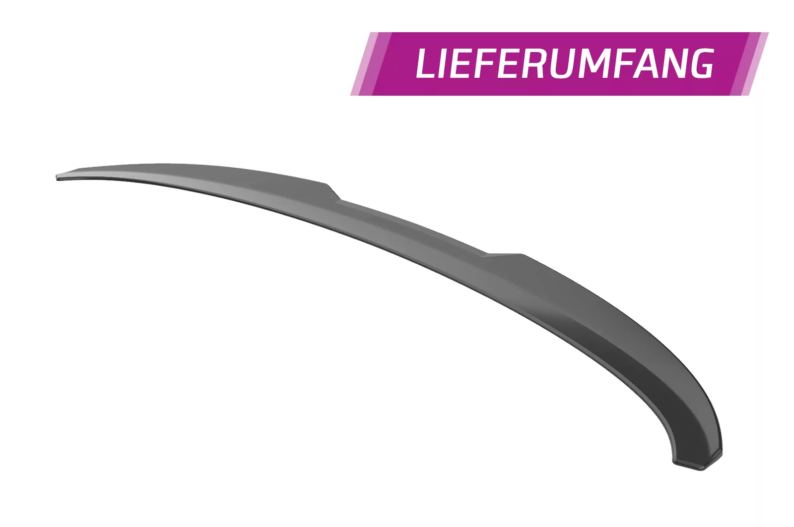 Heckflügel mit ABE für BMW 3er E90 Limousine HF846 Schwarz Strukturiert