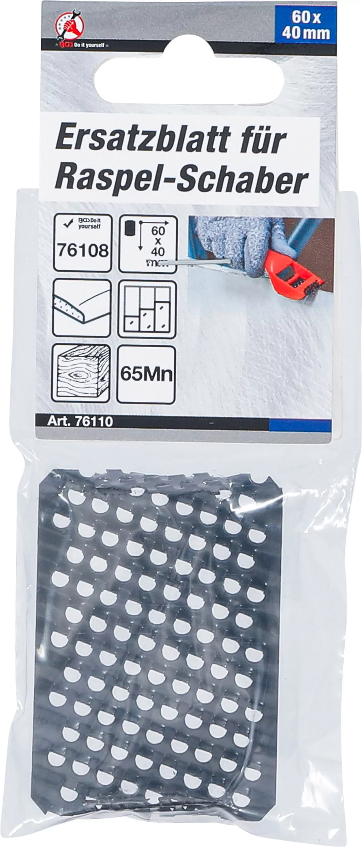 Ersatzblatt für Raspel-Schaber | 60 x 40 mm