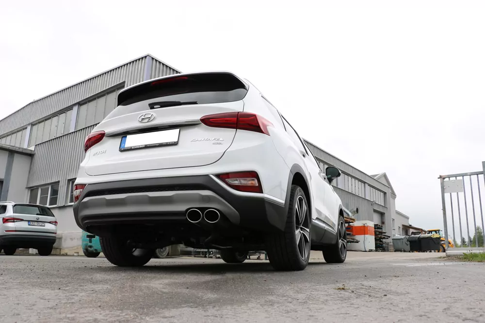 Hyundai Santa Fé 4x4 - TM  Endschalldämpfer - 2x106x71 Typ 32