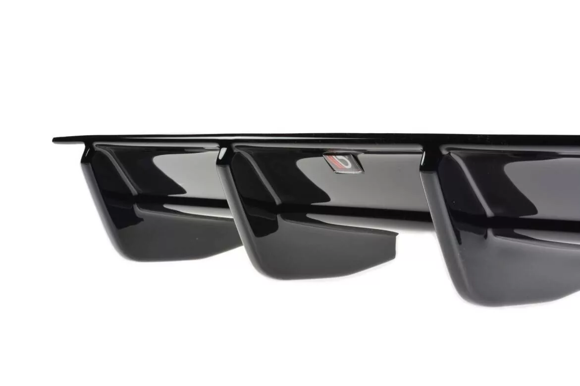 Diffusor Heck Ansatz Passend Für Passend Für VW GOLF 7 R VARIANT FL  Schwarz Hochglanz Schwarz Hochglanz