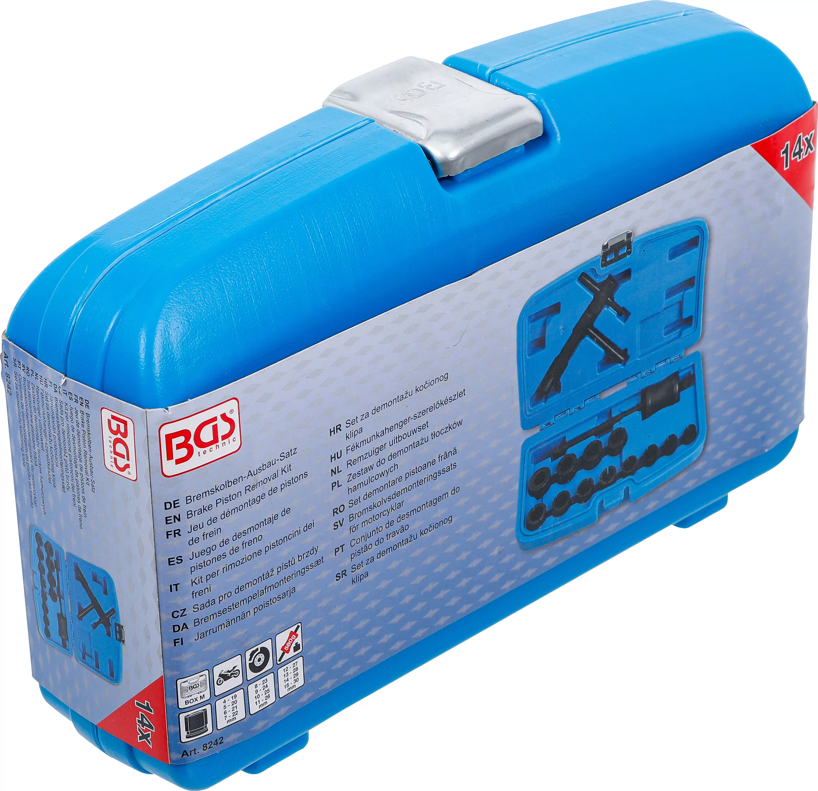 Bremskolben-Ausbau-Satz | für Motorräder | 14-tlg.