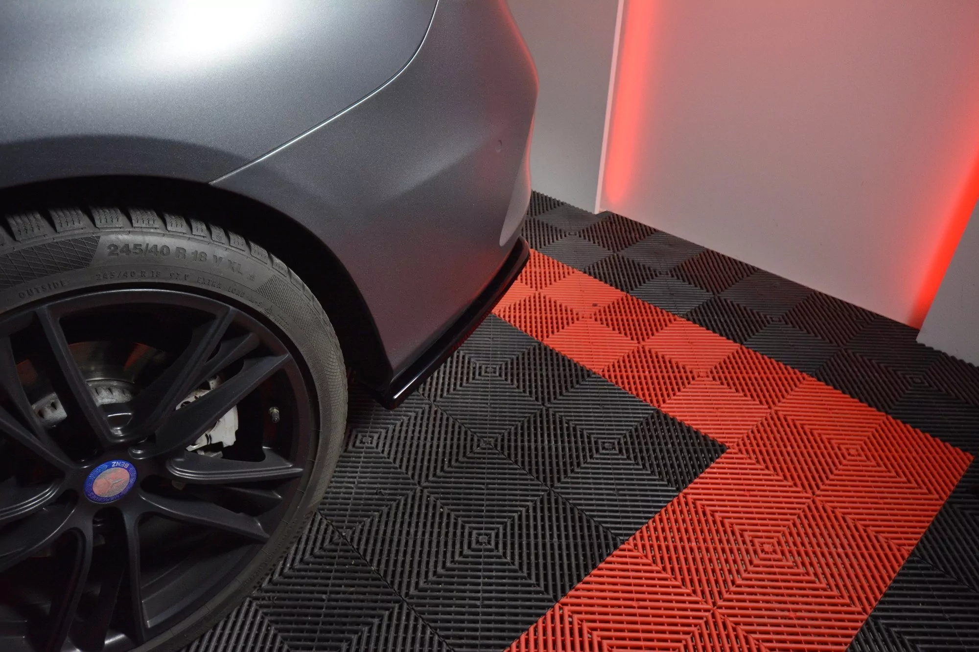 Heck Ansatz Flaps Diffusor Passend Für Diffusor Passend Für MERCEDES- BENZ C-KLASSE W205 COUPE AMG-LINE Schwarz Hochglanz Schwarz Hochglanz