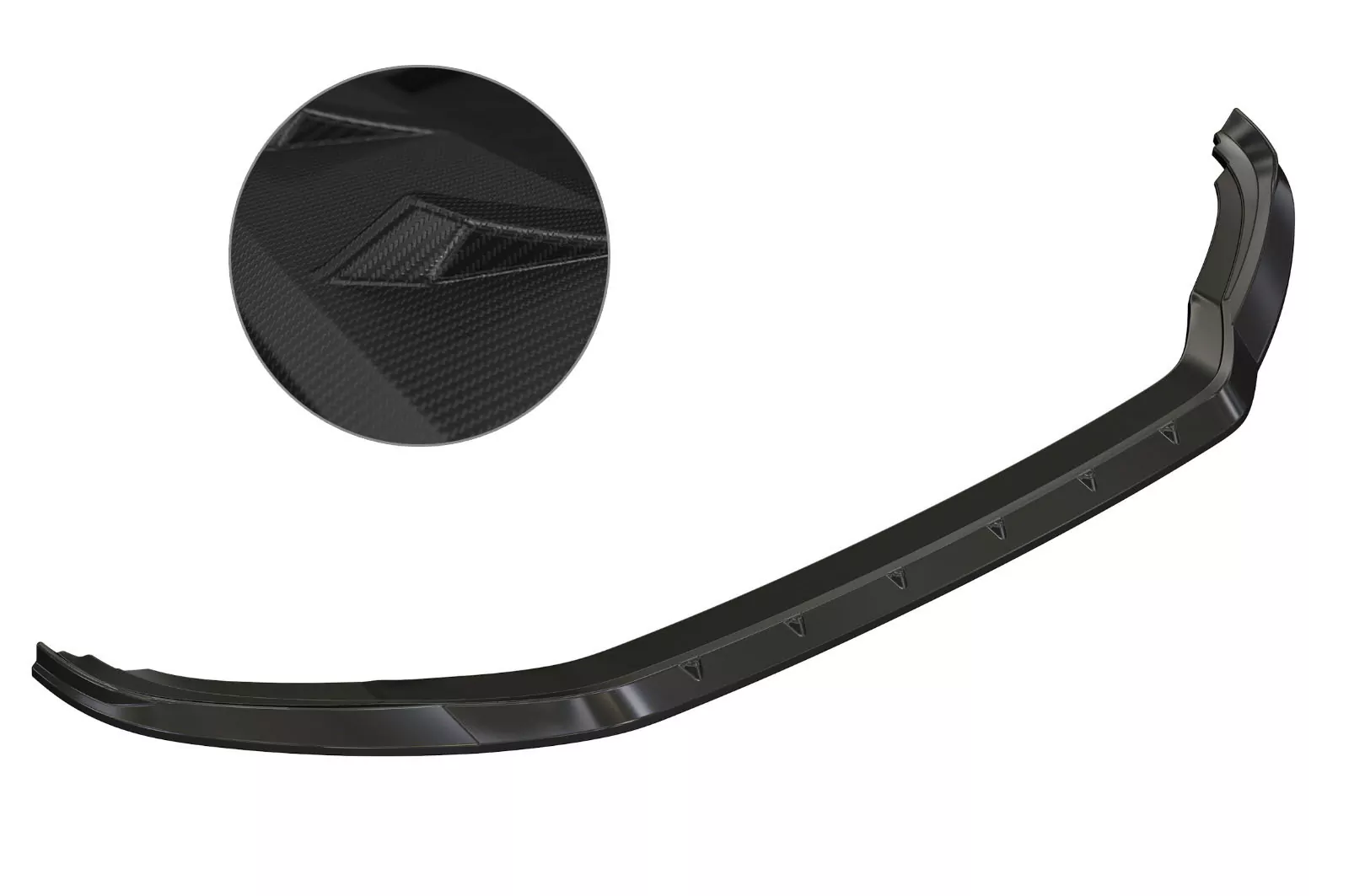 Cup-Spoilerlippe mit ABE für VW Passat B8 Typ 3G CSL360-M Carbon Look (matt)
